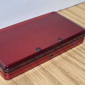 Nintendo 3DS Console Flame Red  CTR-001 Tested Authentic + Charger + Game 🎮