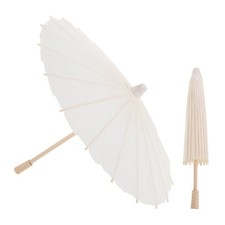 2pcs Paper Umbrella Small Umbrella Photography Prop Holiday Blank Decor