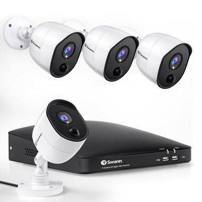 Swann Security System SWDVK-446804SL 未開梱 Home 4 Camera 4 Channel 1080p Full HD DVR Security System - SWDVK