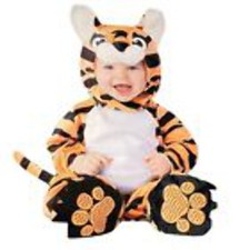 28464 - Cozy One-Piece Baby Tiger Costume with Comfort for 12-18 Month Explorers