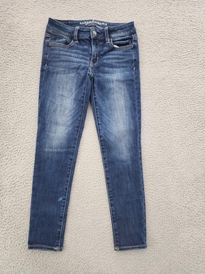 American Eagle Outfitters Jeans Women 0 Short Blue Jegging Skinny Stretch AEO