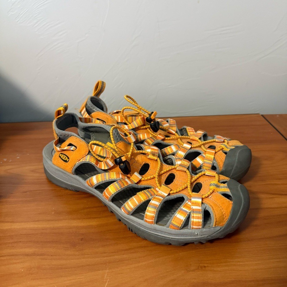 Keen sandalo donna Whisper impermeabile trekking arancione scarpa acqua outdoor punta chiusa