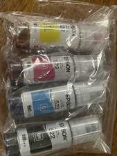 Genuine Epson 522 Ink Bottles 4 Pack Magenta, Cyan,Black, Yellow