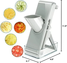 Adjustable Stainless Steel Vegetable Slicer & Chopper Multifunctional Safe Dicer