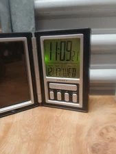 Chaney Battery Operated Travel Picture Frame LED Alarm Clock With Light