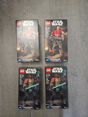 LEGO Star Wars Finn (75116)x2 and Baze Malbus (75525)x2  FREE SHIPPING Lot of 4