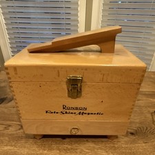 Vintage 1960s Ronson Roto-Shine Magnetic Electric Shoe Polisher Kit Complete
