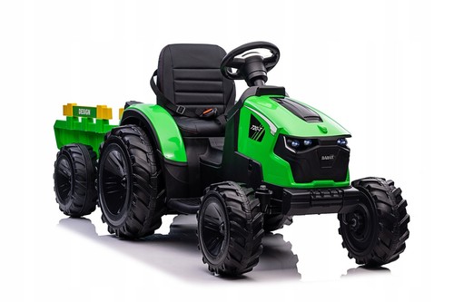 BATTERIEBETRIEBENER KINDERBAGGER 24V MIT ANHÄNGER UND FERNBEDIENUNG, GRÜN - Bild 9 von 12