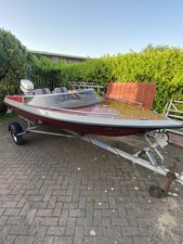 15ft Picton Speed Boat & Johnson 60hp Outboard Engine