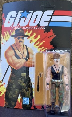 Transformers x GI Joe KUP Triple T Sgt Slaughter 3.75” Action Figure MOC Hasbro