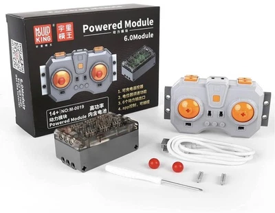 Mould King M-0019 stufenlos regelbar 6 Kanal Fernsteuerung mit Akkubox Klemmbaus - Bild 1 von 3