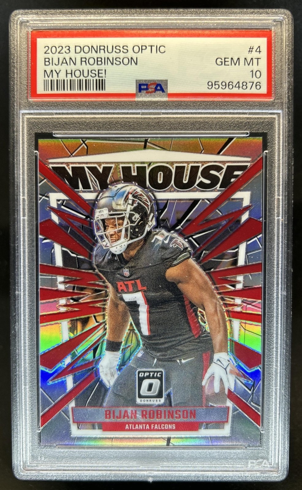 Bijan Robinson Panini Donruss Optic My House! #4 Base