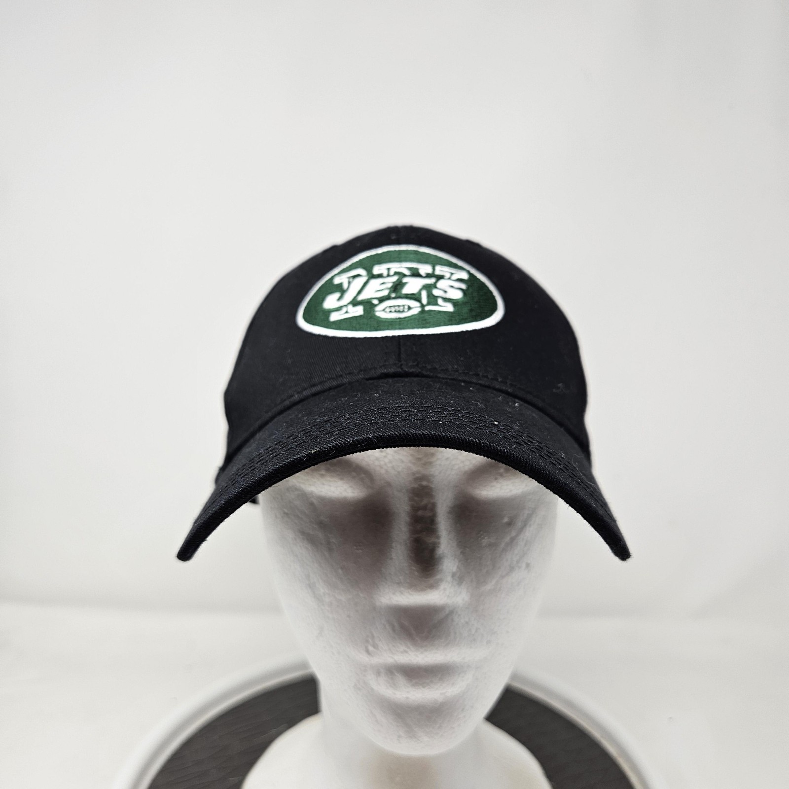 New York Jets Hat Cap Strap Back Mens Black Green NFL Football Embroidered