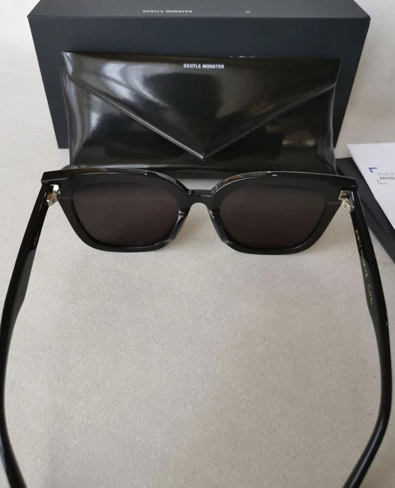 NEW Gentle Monster Her 01 Sunglasses Large Square Black Frame Unisex ...