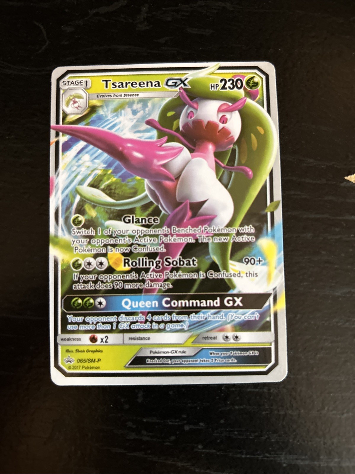 Tsareena GX - SM56 Holo Promo Sun & Moon Promo Pokemon Near Mint