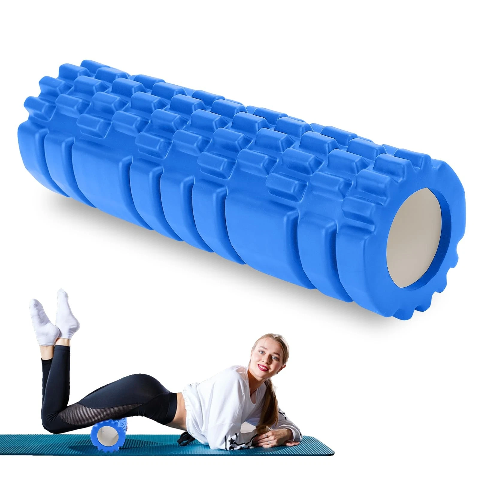 Fascia Roller with 3D Texture Massage, Foam Roller Massage, Massage Roller, Fitness R...