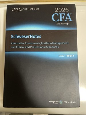 ビジネス・経済 2026CFA ExamSchweserNotes Level I Book 1 kaplan schweser cfa level 1 2026( Book Set of 4)/Free Shipping