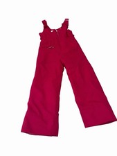 Obermeyer Girl Winter Ski Snowboarding Insulated Ski Bib Pants Pink Size 5 READ