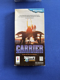 Carrier Fortress at Sea Panasonic 3DO Complete CIB Long Box Disc Manual Insert