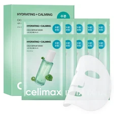 celimax The Real Cica Calming Serum Mask 10ea | with Centella Asiatica & Made...