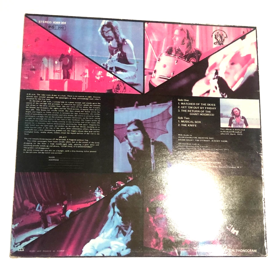 Genesis Live Lp French import Peter Gabriel Phil Collins Ex - Image 2 of 4