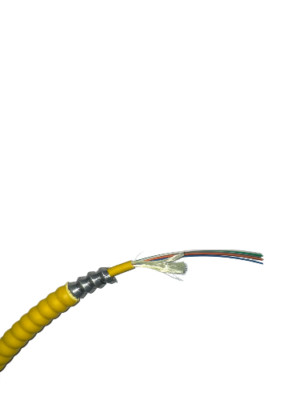6 Strand Singlemode Indoor AIA Armored Plenum,Corning SMF-28 Ultra Glass 1000ft