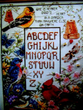 OOP 2005 Stoney Creek Magazine Cross Stitch Pattern "Garden Splendor" Sampler