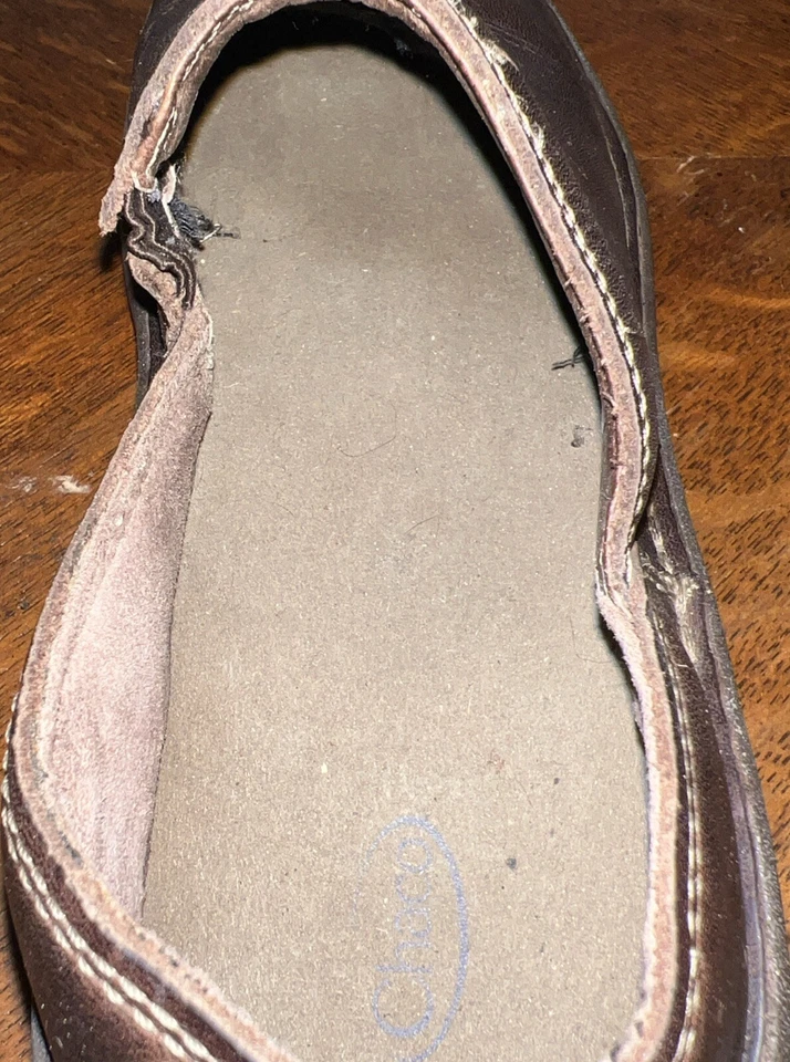 Zapatos de cuero marrón CHACO sin cordones suelas Vibram para mujer talla 8 Foto 4 de 4