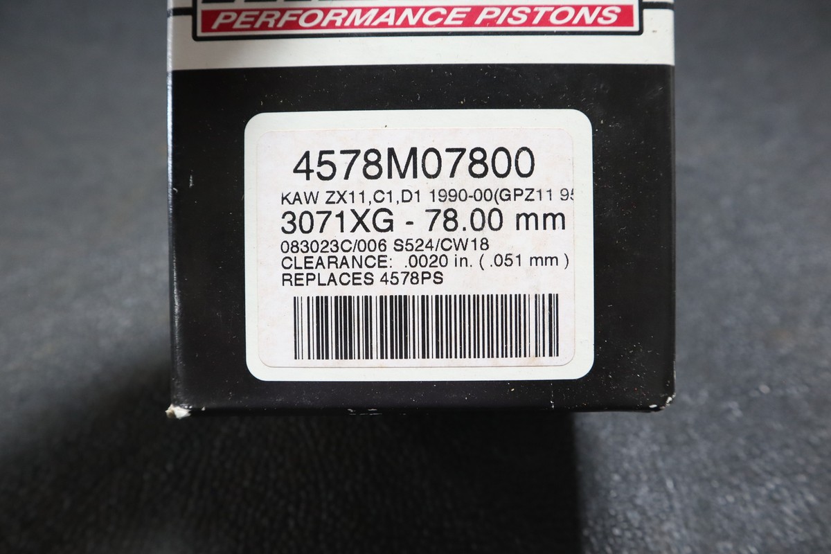 P子 NOS WISECO PISTON KIT KAWASAKI ZX1100 C1 D1 90-2000 GPZ1195 .051MM