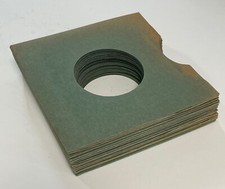 25 VINTAGE 7  45 RPM Record Sleeves Green Heavyweight Paper