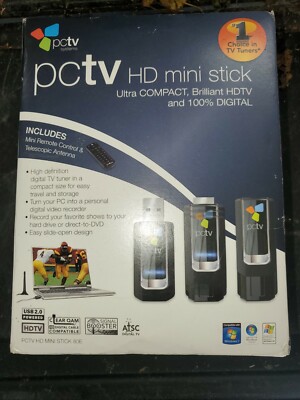 NEW Hauppauge PCTV HD Mini Stick USB 100% Digital HDTV Tuner + Remote Antenna U3