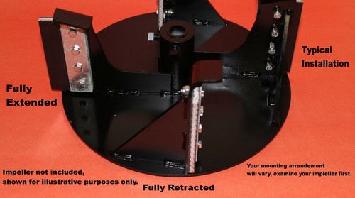 Snowblower Impeller Kit, Universal, 4 Heavy Duty Blades, 2 Stage Snow Throwers - Picture 3 of 8