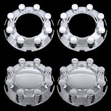 4 Ford F250 F350 Sd 4x4 Chrome Wheel Center Hub Caps 8 Lug Rim Lug Cover Hubs