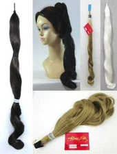 28" LONG STRAIGHT HAIR SWITCH PONYTAIL PIGTAIL HAIRPIECE PONY EXTENSION JEANNIE 