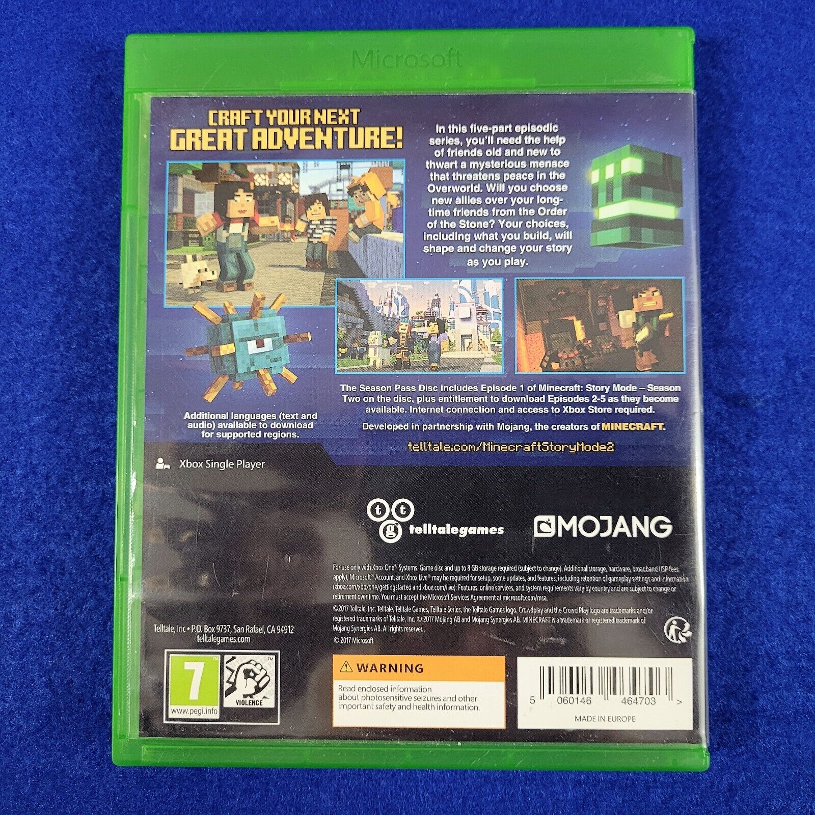  Minecraft: Story Mode- The Complete Adventure - Xbox One : Ui  Entertainment: Video Games