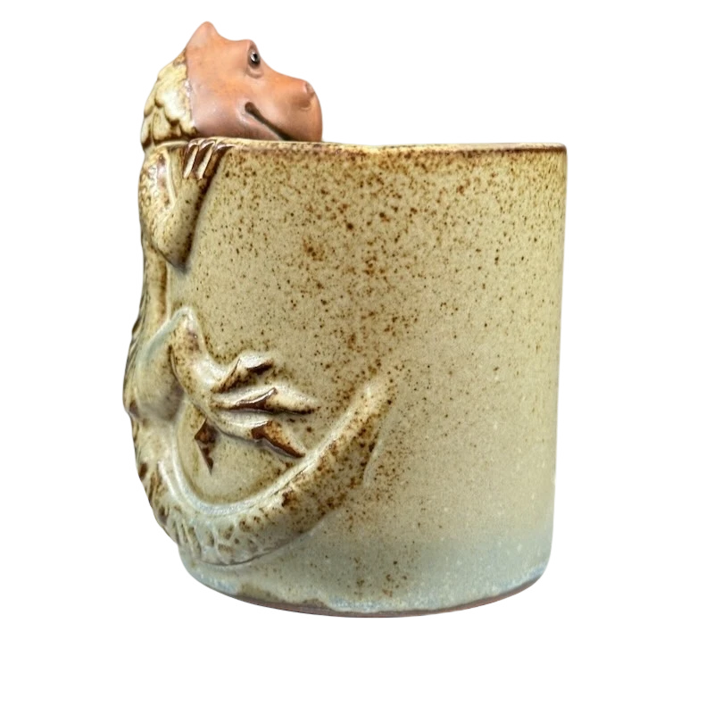 Taza Redware Figura Dragón Lagarto 3D Giftcraft Foto 4 de 4