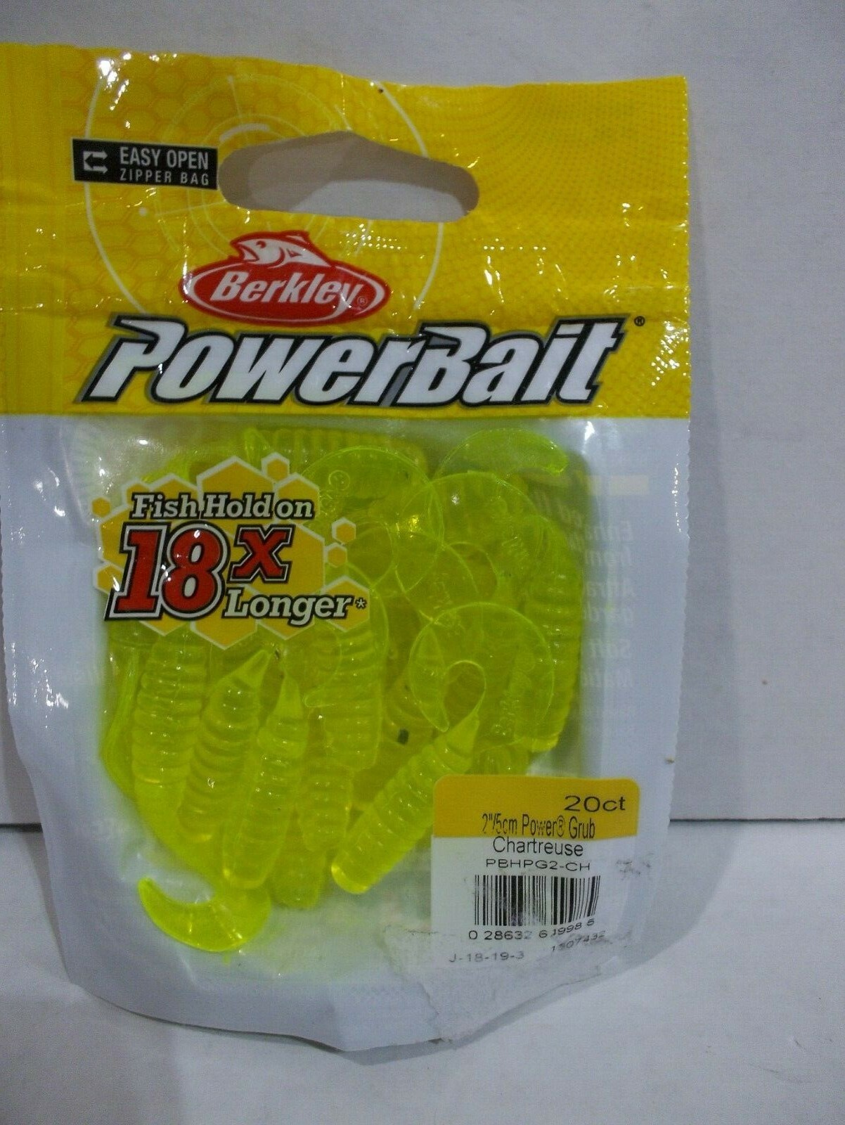 Berkley Powerbait 2" Power Grub 20 count packages Choose your Colors