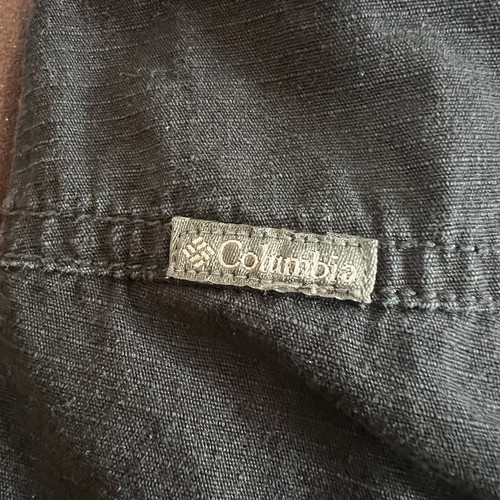 Columbia Shorts Women's 10 Black Mid Rise Cotton Pocket Trail Vacation Cruise 4" - Picture 8 of 18