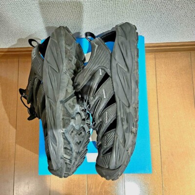 Hoka Hopara Sandals shoes 28.0cm Mountain Hiking Black Waterproof