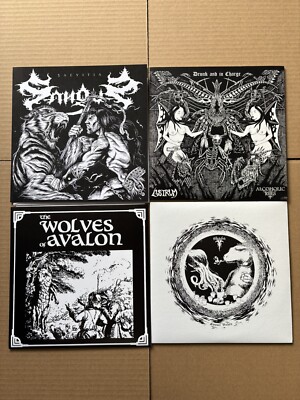 Eternal Death 4 X 7'' LOT Abigail Lustrum Blackosh Alcoholic Rites Sangus
