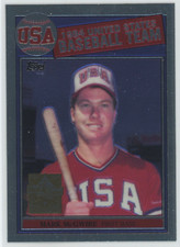 Mark McGwire - 2000 Topps Chrome Commemorative 1985 RC Reprint Series 1 - A's