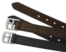 English STIRRUP LEATHERS 1" Wide x 60" Long with Pre-punched Numbered Holes