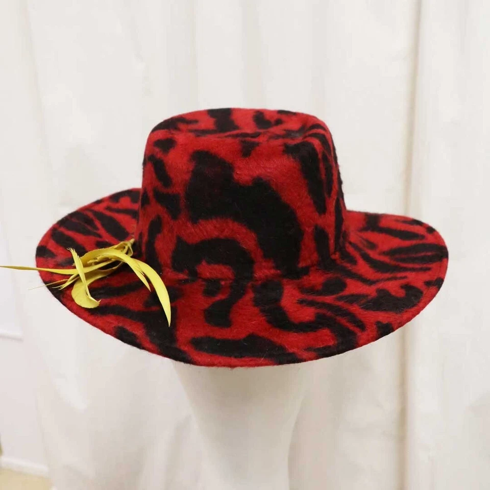 Vintage, Unworn Fur Felt Hat (USA) 1980s in the style of Stevie Ray Vaughan - Image 3 of 4