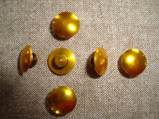 PROBOLT ANODISED ALUMINIUM BOLT CAP BUTTON M8 WITH RUBBER SEAL GOLD SET OF 6