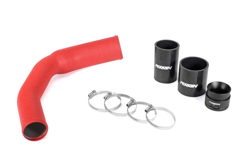 Tubo de carga de aluminio rojo PERRIN PSP‐ITR‐201RD para Subaru WRX 2022-2025 AWD Foto 3 de 3