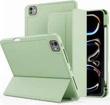 iPad Pro 11 inch Case M4 2024 5th Generation with Pencil Holder,Trifold Stand