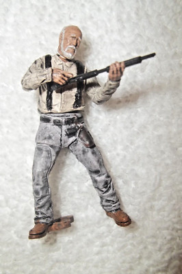 Walking Dead McFarlane Construction Building Set Hershel With Shotgun