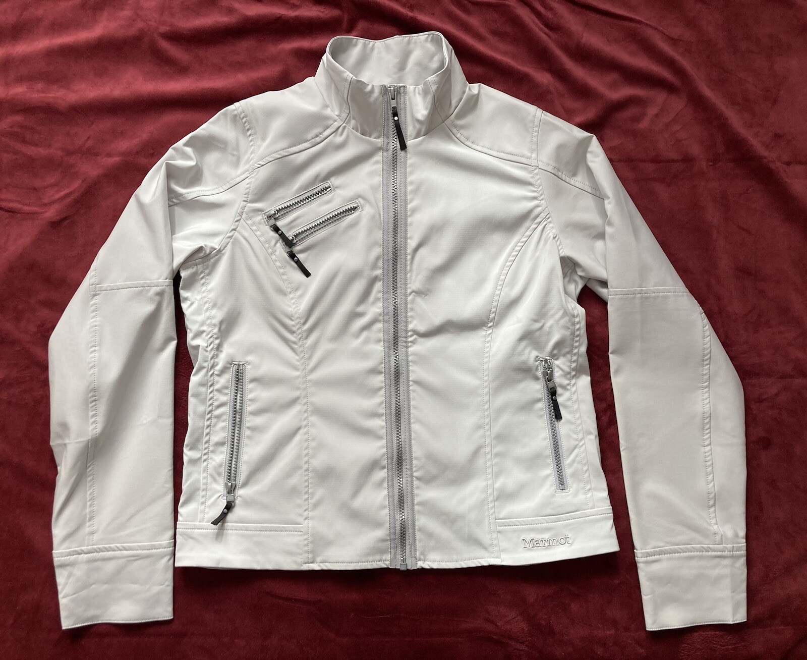 Marmot Softshell Gray Jacket Full Zip 5 Pockets W… - image 7