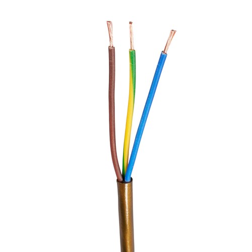 Lighting Cable Flex 6A 3 Core 0.75mm Pendant Table Lamp Gold Black White Clear - Picture 15 of 17