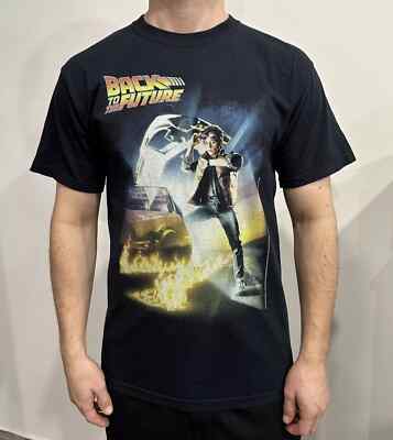Jerzees Hidensi T Back To The Future Part 2 II Movie Promo TV Film T-Shirt Tee M